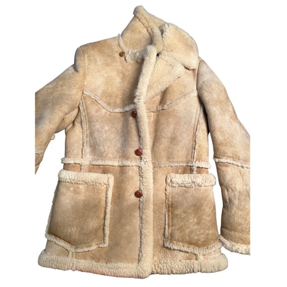 Vintage Bert Paley Shearling Jacket sz 40 Medium - Picture 7 of 9